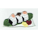 ワッペン「 おむすび 3ケ おにぎり」 可愛いイラストの刺繍ワッペン
