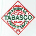 ワッペン「 TABASCO タバスコ 」可愛いイラストの刺繍ワッペン