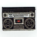 ワッペン「 ラジカセ 」 可愛いイラストの刺繍ワッペン