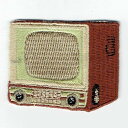 ワッペン「 カラーテレビ 」　可愛いイラストの刺繍ワッペン　