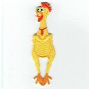 ワッペン「 チキンおもちゃ 」 可愛いイラストの刺繍ワッペン