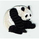 ワッペン 「 パンダ(右向き) 」可愛いイラストの刺繍ワッペン