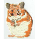 ワッペン「 ハムスター 」可愛いイラストの刺繍ワッペン