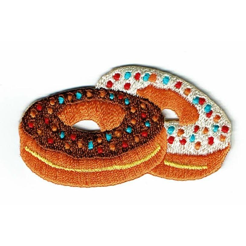 ワッペン「 ドーナツ 」 可愛いイラストの刺繍ワッペン