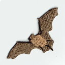ワッペン「 コウモリ 」可愛いイラストの刺繍ワッペン