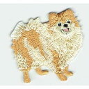 ワッペン「 ポメラニアン 」可愛いイラストの刺繍ワッペン