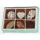 ワッペン「 チョコ詰め合わせ 」可愛いイラストの刺繍ワッペン