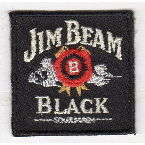 ワッペン 「 JIM BEAM ジムビーム 」可愛いイラストの刺繍ワッペン