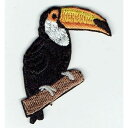 ワッペン「 オオハシ 」可愛いイラストの刺繍ワッペン