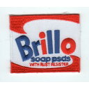 ワッペン「 Brillo ブリロ・赤青角 」 可愛いイラストの刺繍ワッペン