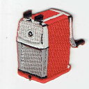 ワッペン 「 鉛筆削り 」可愛いイラストの刺繍ワッペン