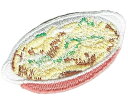 ワッペン「 グラタン 」可愛いイラストの刺繍ワッペン