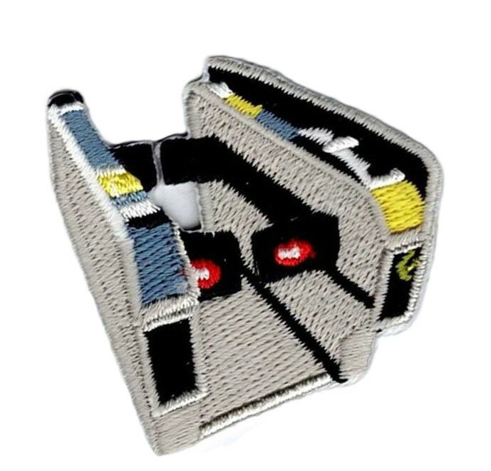 ワッペン 「 自動改札機 」 可愛いイラストの刺繍ワッペン