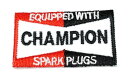 Lcワッペン 「 CHAMPION(小) 」約W51×H30mm 可愛いイラストの刺繍ワッペン