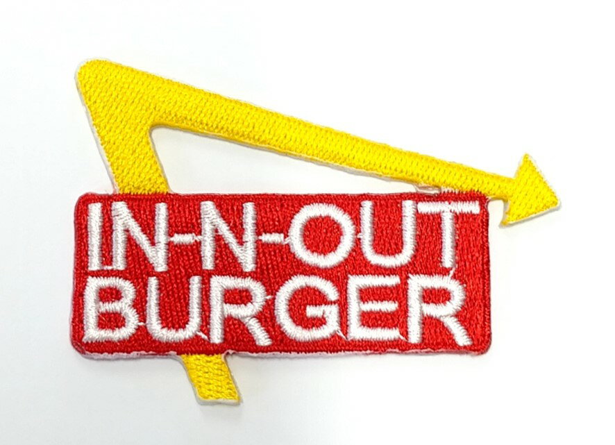 ワッペン「 IN-N-OUT BURGER ダイカット 」STICK ON ワッペンのサムネイル