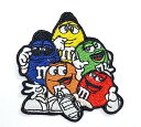 Lcワッペン「 M&M'sMix 5p 」レーシングの刺繍ワッペン アメリカン アドバダイジング