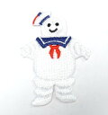 Lcワッペン「 マシュマロマン 」可愛いイラストの刺繍ワッペン