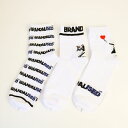 ソックス 【BRANDALISED TM】 BANKSY ソックス3Pセット