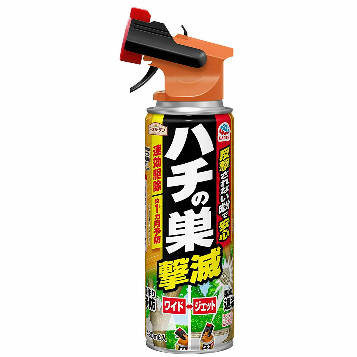 アースガーデン ハチの巣撃滅 ワイド+ジェット 480mL x1点のサムネイル