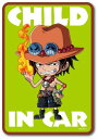 ONE PIECE(ワンピース) ベビーインカーステッカー LCS-522 エース/CHILD IN CAR 大人気シリーズ!!