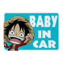 ONE PIECE(ワンピース) ベビーインカーステッカー LCS-520/ルフィ/BABY IN CAR 大人気シリーズ!!