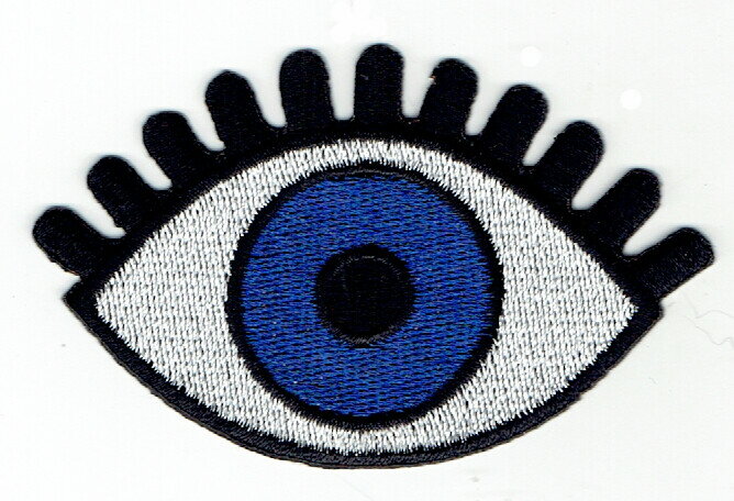 AT【アイロンワッペン】「F.ぱちくり目玉」