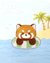 WMワッペン RED PANDA 「 浮き輪 」#8 可愛いイラストの刺繍ワッペン