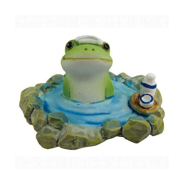 オブジェ【Copeau】コポー　温泉につかるカエル　70004(3)