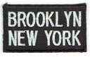 ワッペン「 BROOKLYN NEW YORK 」可愛いイラストの繍ワッペン