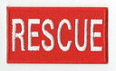 ワッペン「 RESCUE 」可愛いイラストの刺繍ワッペン