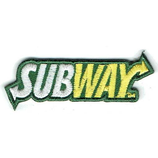 ワッペン「 SUBWAY 」 可愛いイラストの刺繍ワッペンのサムネイル