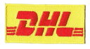 ワッペン「 DHL 」可愛いイラストの刺繍ワッペン