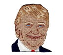 ワッペン「 ドナルド トランプ 」可愛いイラストの刺繍ワッペン