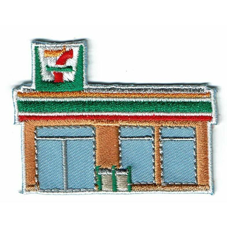 ワッペン「 コンビニ 」可愛いイラストの刺繍ワッペン