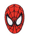 Lcワッペン「スパイダーマン(フェイス)」可愛いイラストの刺繍ワッペン