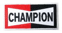 Lcワッペン「 CHAMPION(中)」約W98xH47mm レーシングの刺繍ワッペン