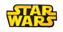 Lcワッペン「 STAR WARS(ロゴ)ゴールド 」レーシングの刺繍ワッペン