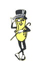 Lcワッペン「 Mr.PEANUT ミスタ−ピーナッツ 」(大)レーシングの刺繍ワッペン アメリカン アドバダイジング