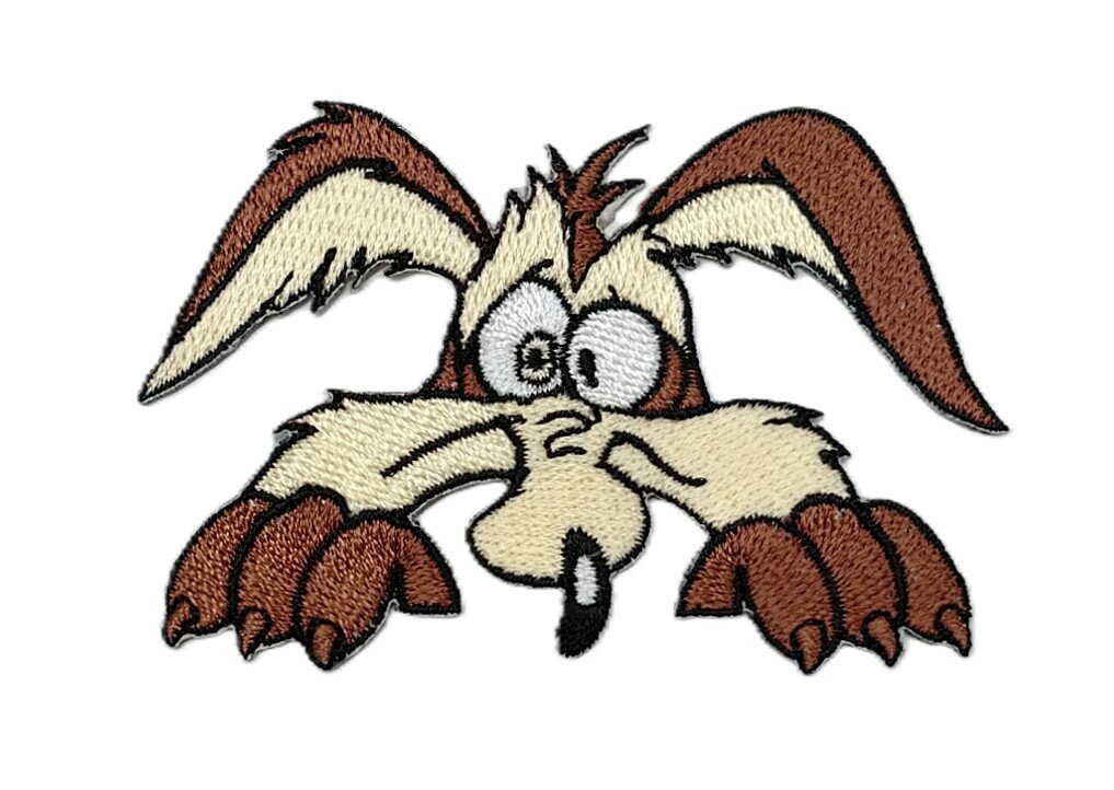 Lcワイリーワッペン ダスター 「 コヨーテ・顔 」WILE E COYOTE DUSTER Plymouth　レーシングの刺繍ワ..