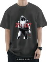 メンズT 「ブルーザーブロディ」SUPER BEAST_dg(暗灰色) プロ レスリング グラフィックTシャツ レスリングFrontプリント付き 100%コット...