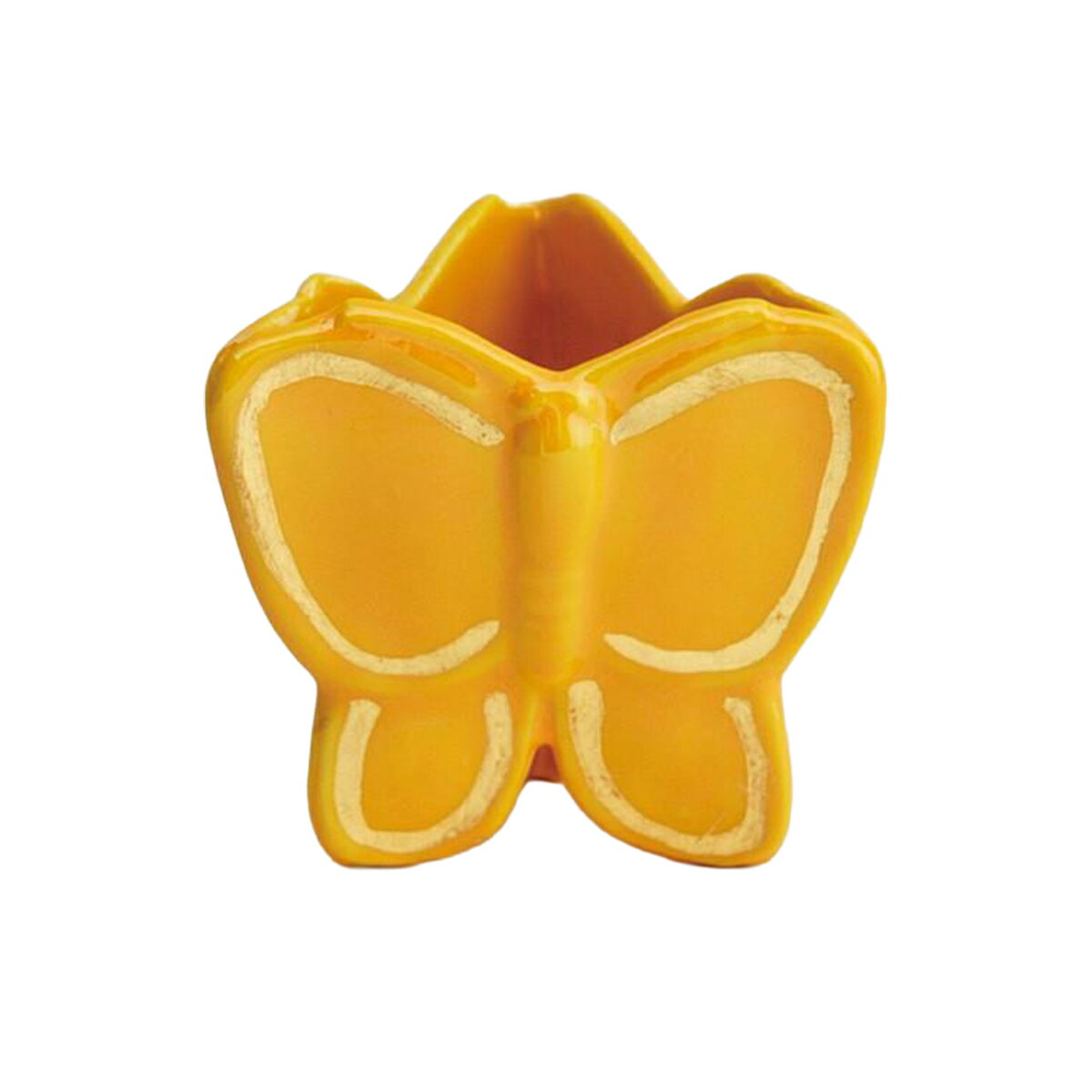 蓋置 交趾 三ツ蝶 高野昭阿弥作（木箱）蝶々蓋置 春 蓋置