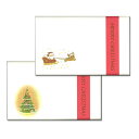 【茶道具】クリスマス懐紙 ツリー・サンタ 1帖(30枚) 2帖入 (メール便対応商品)