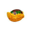 【茶道具】香合 三彩亀 横石嘉助作 (桐箱)新春茶道具 正月茶道具 初釜