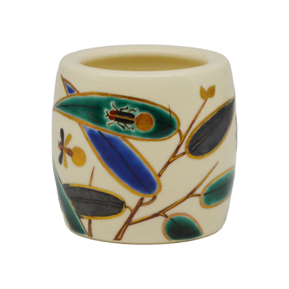 茶道具　蓋置　仁清写　蛍　御室窯作　（桐箱入）夏　蓋置　京焼　蓋置　ほたる　ホタル