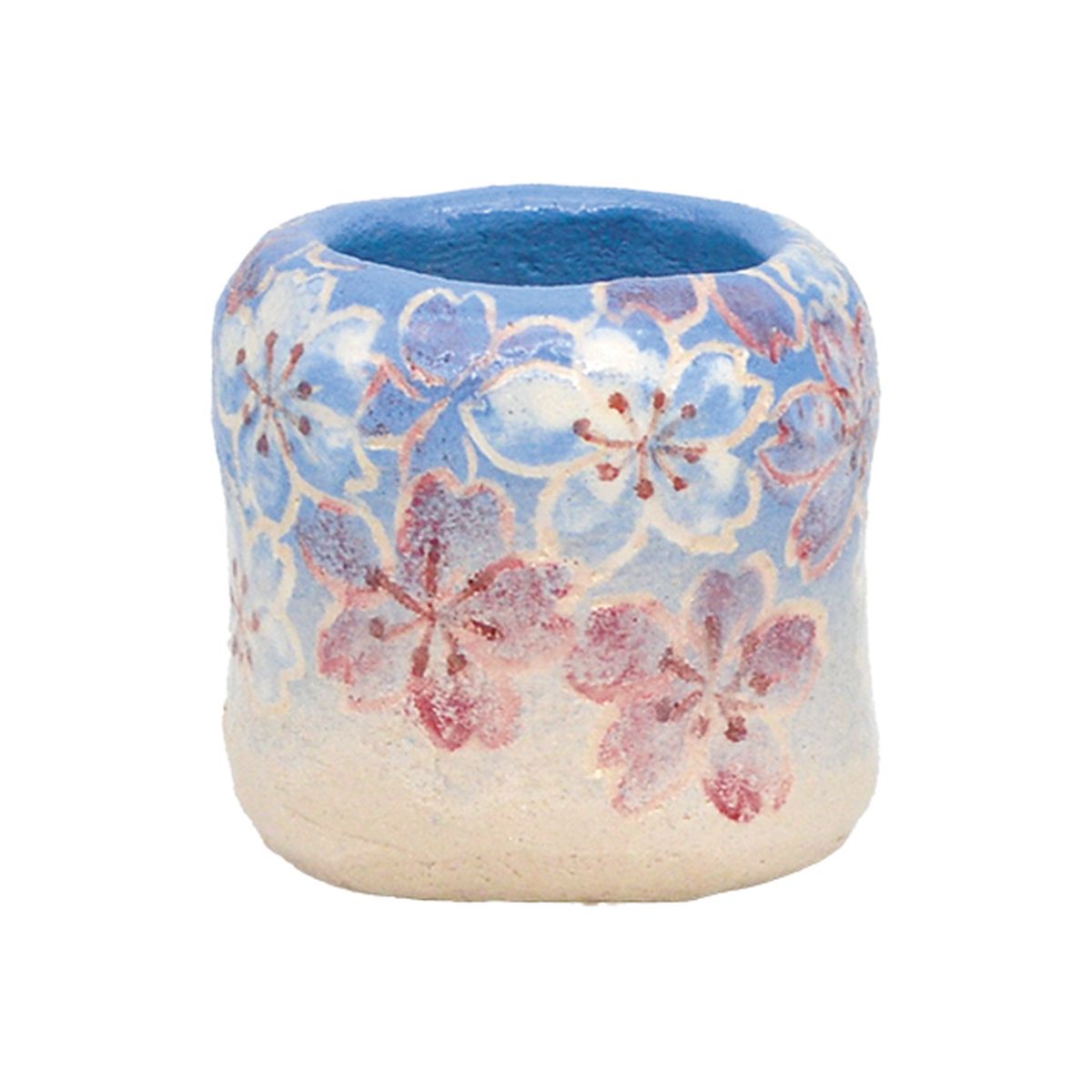 【茶道具】 蓋置 桜尽し 楽入窯 （化粧箱）お花見 3月 4月 桜 茶道お稽古