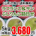 ラ・フランス＆サンふじ詰合せ（特秀品）5kg【送料無料(※但し、沖縄県・離島へのお届けの場合は、別途送料が300円かかります)】【各種のし対応可】