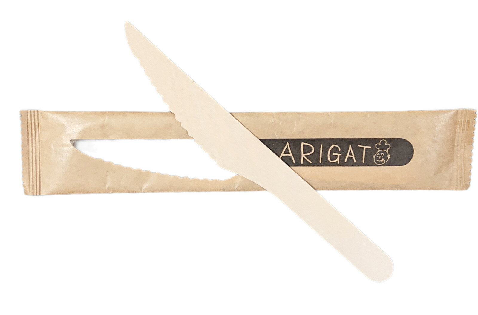 エコナイフ　165　木製ナイフ単袋入　100本×5　500本