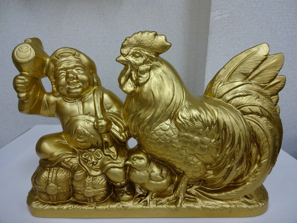2017干支酉　置物　黄金塗り