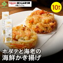 【緊急!食いしんぼう祭500円OFFクーポン配布中!】ホタテと海老の海鮮かき揚げ80g(10枚入) 青森県陸奥湾産ほたて バナメイエビ かきあげ 揚げ物 総菜 ...