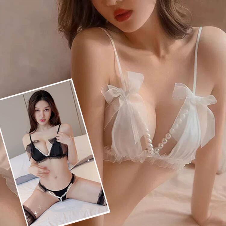 【BLACK FRIDAY期間ポイント10倍】【10％OFFクーポンあり】ハロウィン セクシーランジェリー 大きいサイズ セクシーランジェリー 過激セクシー下着 エロ下着 ランジェリー 超過激 XL オープンブラ オープンショーツ 上下セット 大人 股割れ 穴あき下着 パール エロい下着